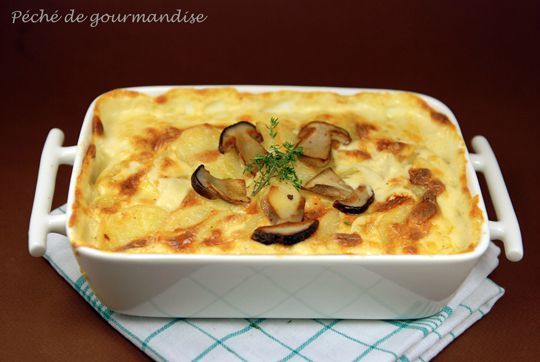 Gratin Dauphinois aux cèpes 2p