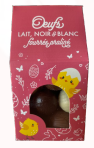 Boite 12 œufs fourrés au Lait 120g